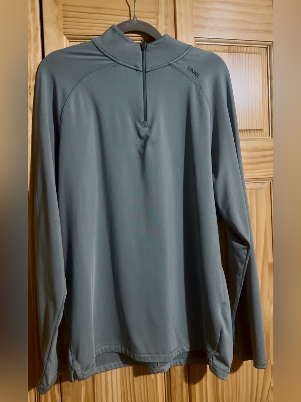 UNRL Men’s Long Sleeve Quarter-Zip Jacket - Grey